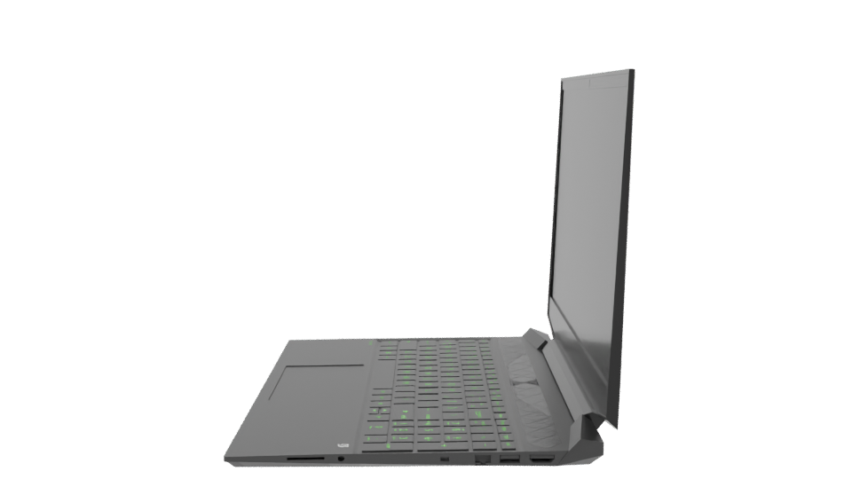 Sleek Gaming Laptop 3D Model - Professional 3D Model Render 2