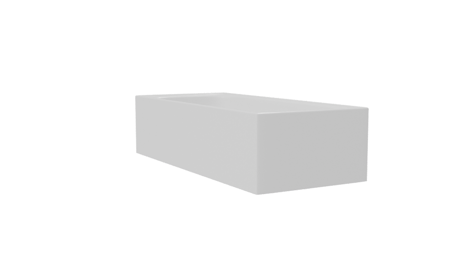 Minimalist Bathtub 3D Model - Professional 3D Model Render 7