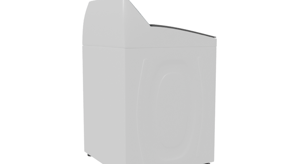 Stylish Top-Load Washing Machine 3D - Professional 3D Model Render 7