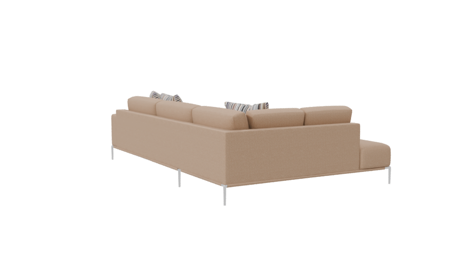 Stylish Sectional Sofa 3D Model - Professional 3D Model Render 7