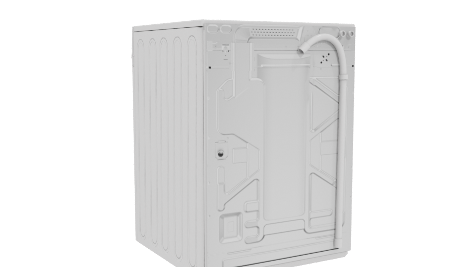 Modern Washing Machine 3D Model - Professional 3D Model Render 4