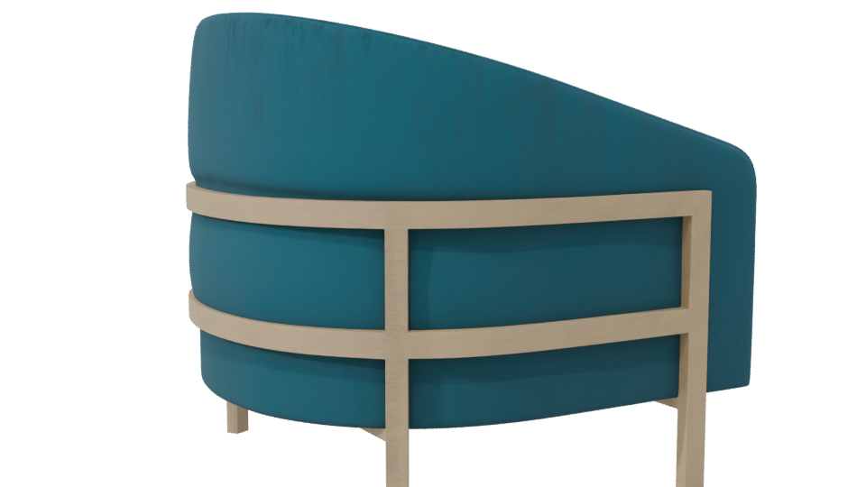 Stylish Modern Accent Chair 3D Model - Professional 3D Model Render 7