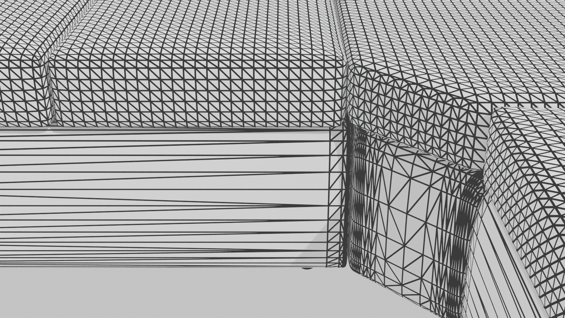 Stylish L-Shaped Sofa 3D Model - Professional 3D Model Render 10