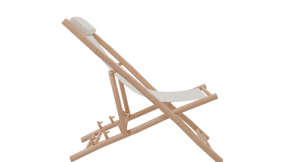 Stylish Outdoor Lounger 3D Model - Professional 3D Model Render 8