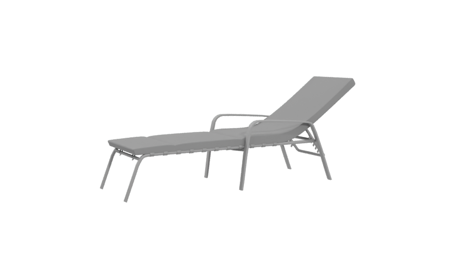 Stylish Outdoor Lounge Chair 3D - Professional 3D Model Render 4