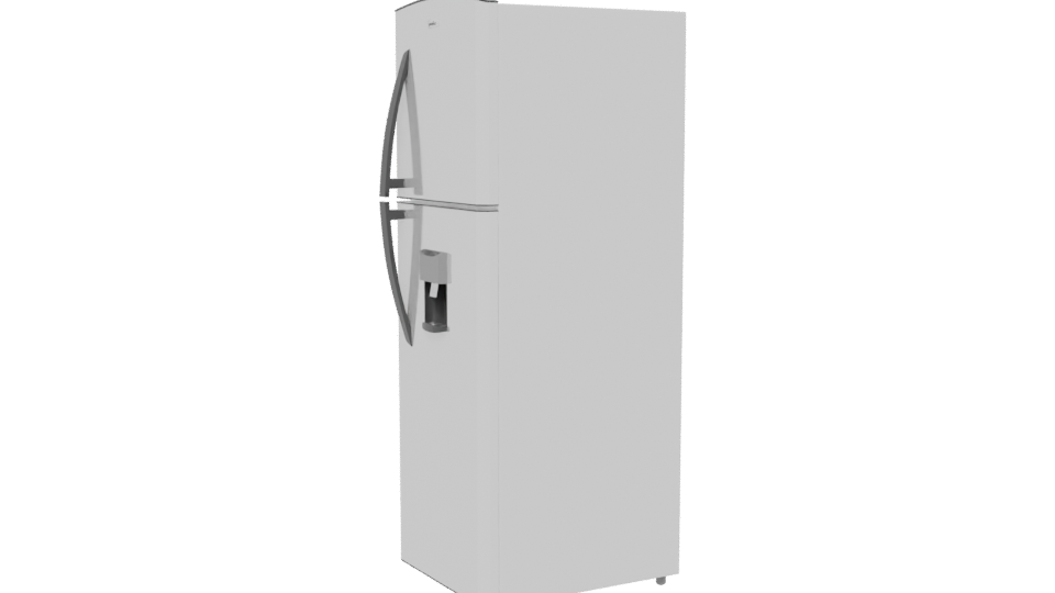 Modern Household Refrigerator Model - Professional 3D Model Render 13