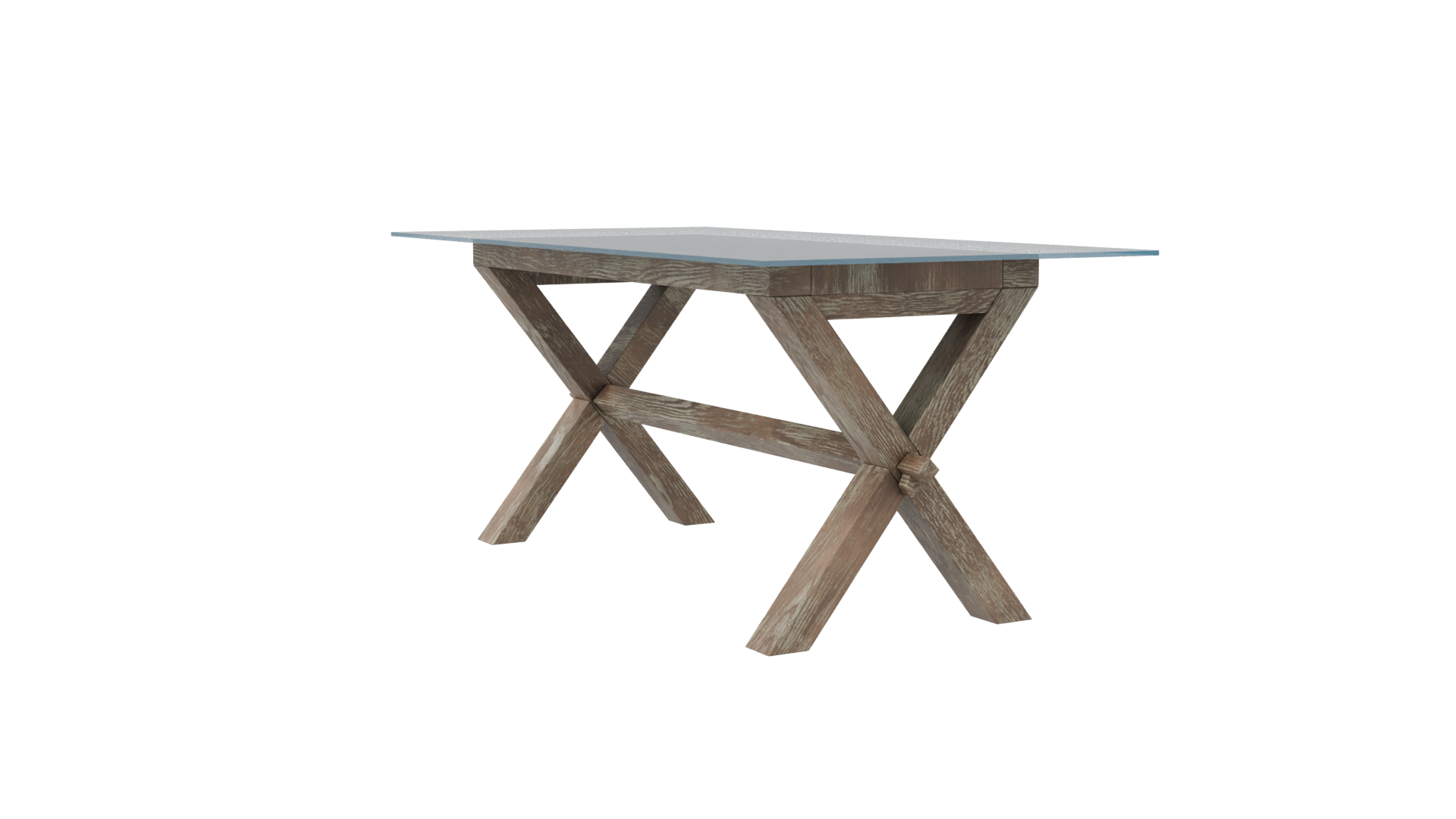Stylish Wooden Dining Table Model - Professional 3D Model Render 7