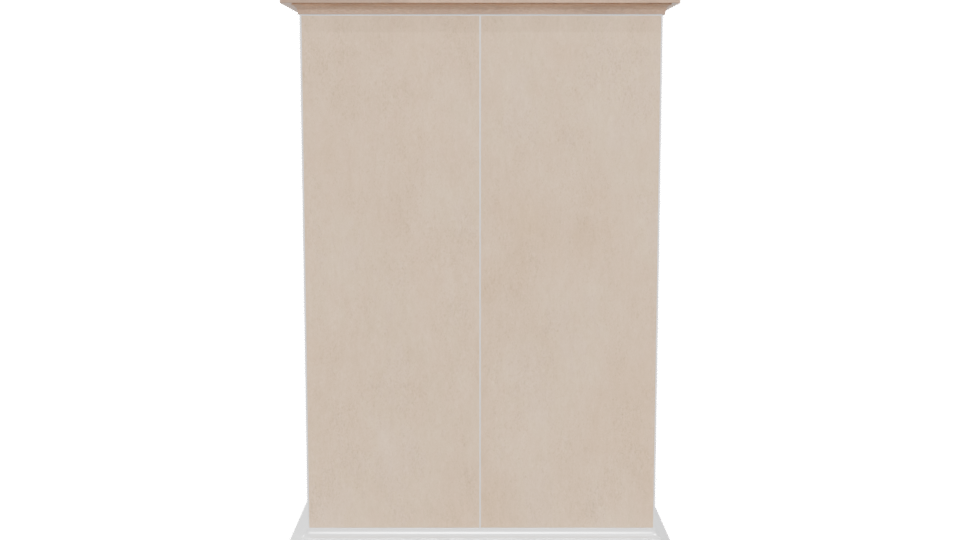 Elegant Wooden Drawer Cabinet 3D - Professional 3D Model Render 5