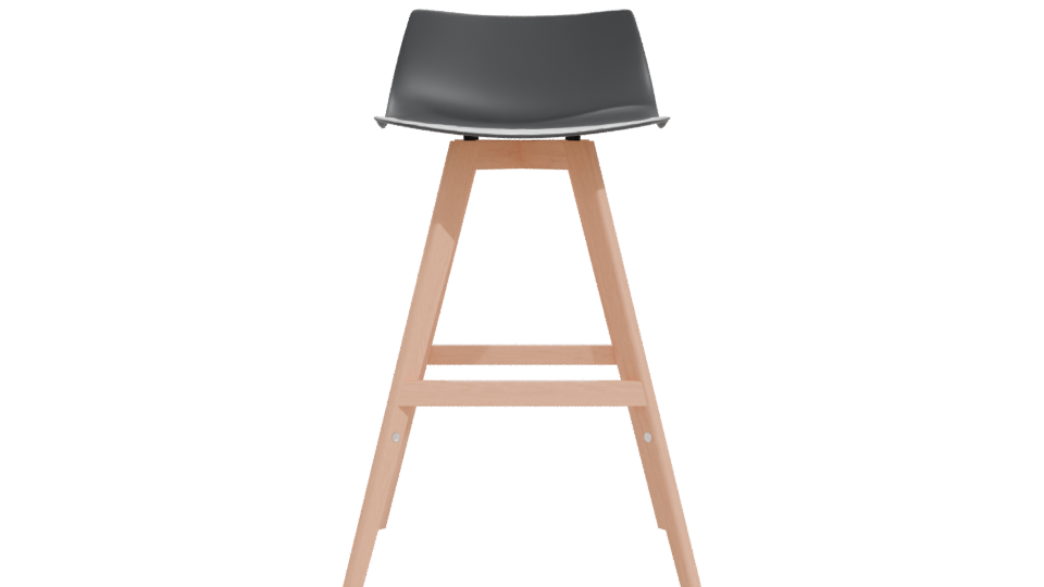 Stylish Bar Stool 3D Model - Professional 3D Model Render 11