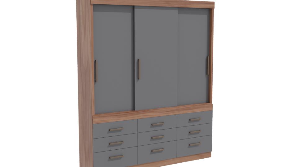 Contemporary Display Cabinet 3D Model - Professional 3D Model Render 10