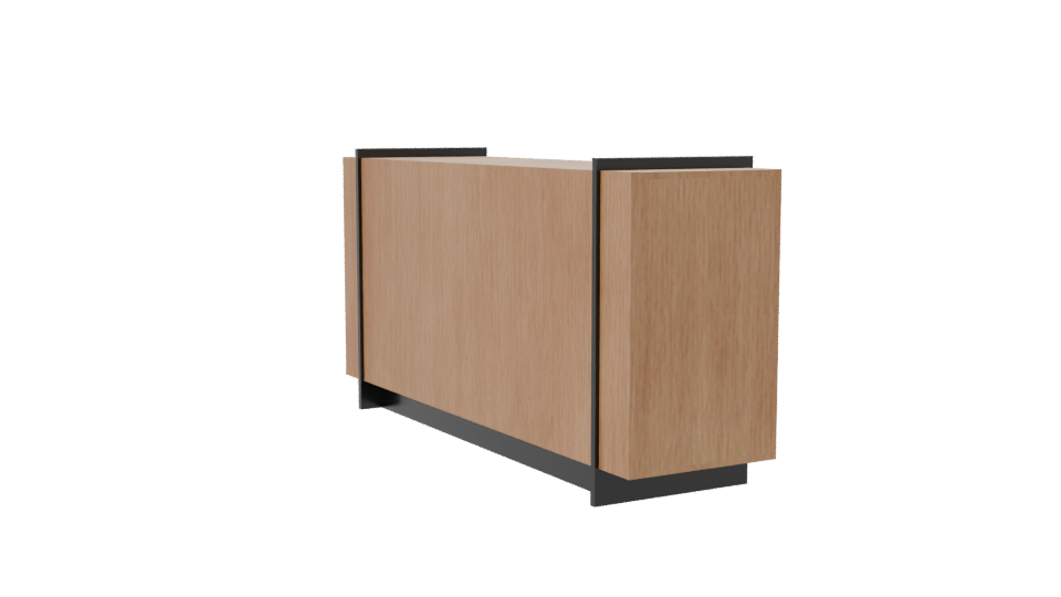 Stylish Wooden Storage Cabinet 3D - Professional 3D Model Render 7