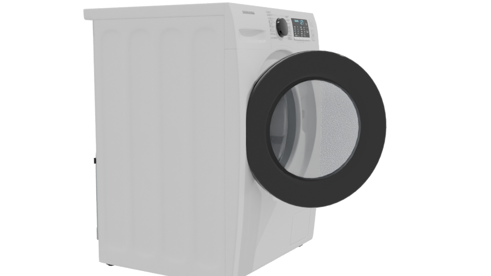 Realistic Household Washing Machine 3D - Professional 3D Model Render 9