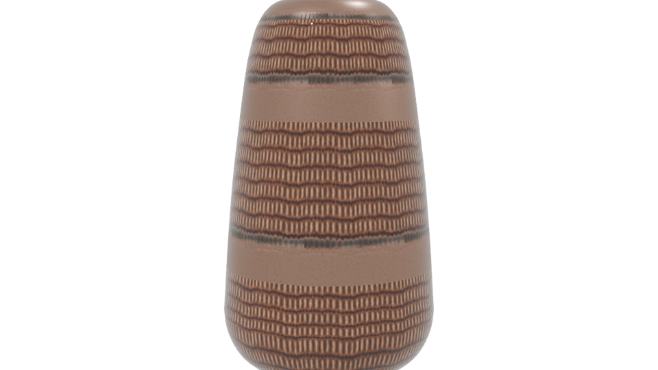 Stylish Ceramic Vase 3D Model - Professional 3D Model Render 2