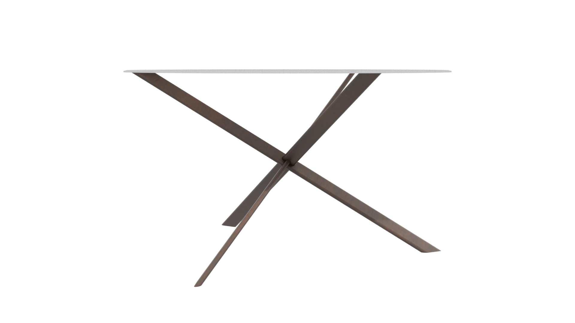 Stylish Round Glass Top Table - Professional 3D Model Render 13