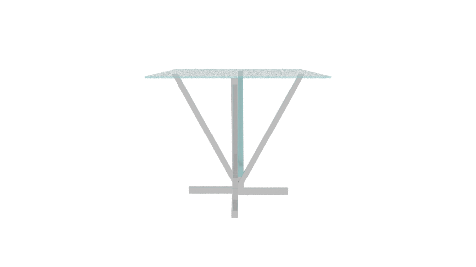 Stylish Modern Glass Table 3D - Professional 3D Model Render 8