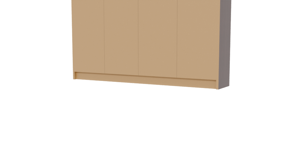 Stylish Wooden Storage Cabinet 3D - Professional 3D Model Render 6