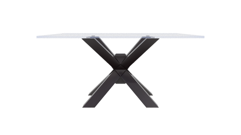 Contemporary Glass Dining Table 3D - Professional 3D Model Render 5