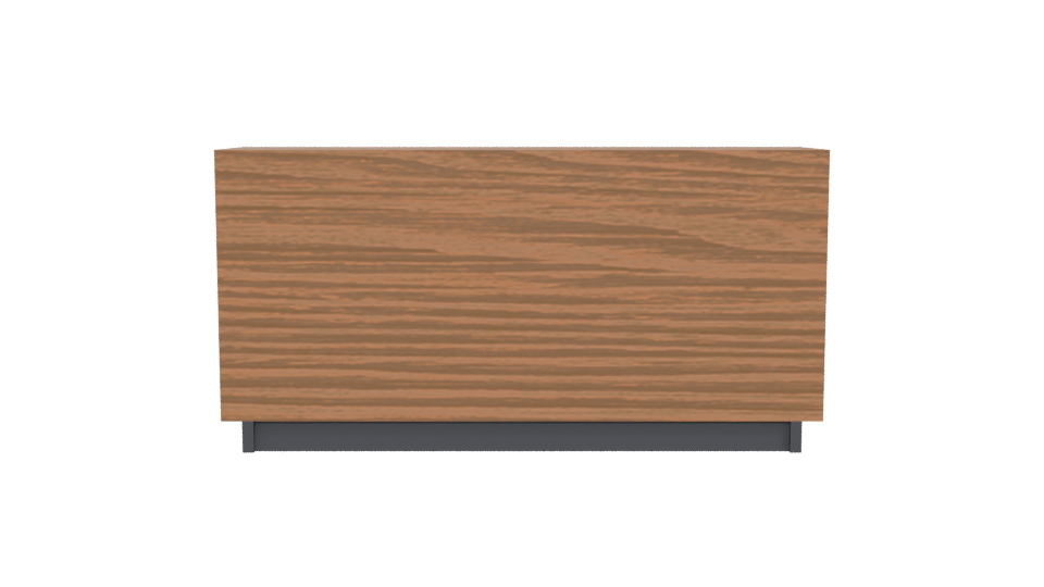 Contemporary Glass-Front Wooden Cabinet 3D Model - Professional 3D Model Render 5