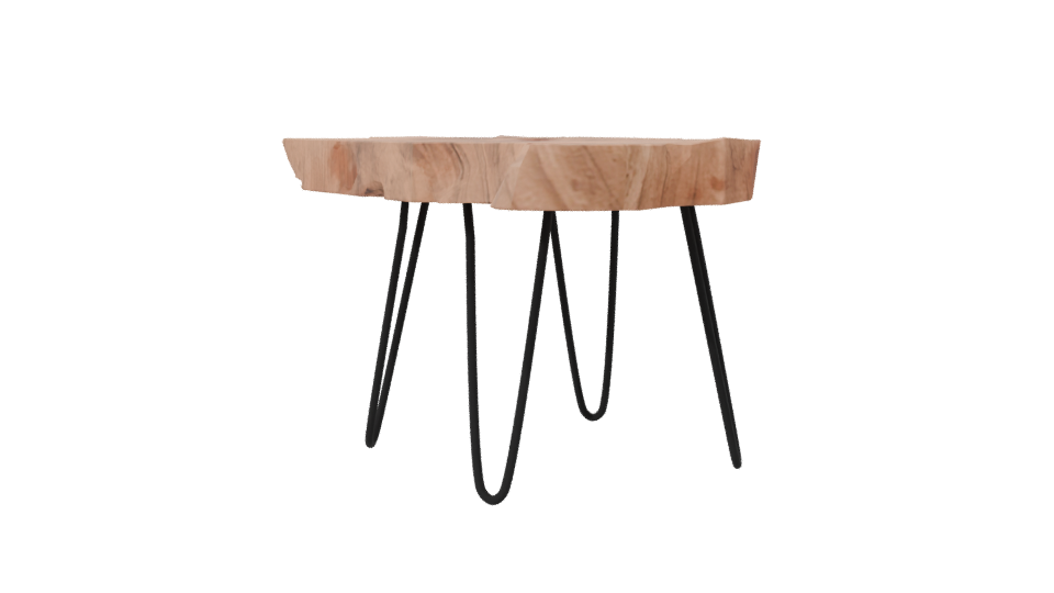 Stylish Wooden Coffee Table 3D Model - Professional 3D Model Render 7