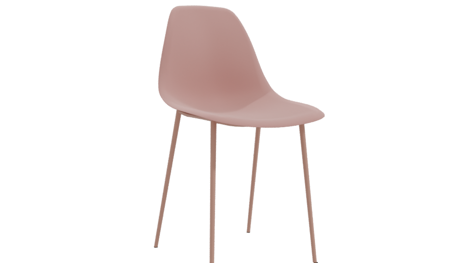 Stylish Minimalist Dining Chair 3D - Professional 3D Model Render 10