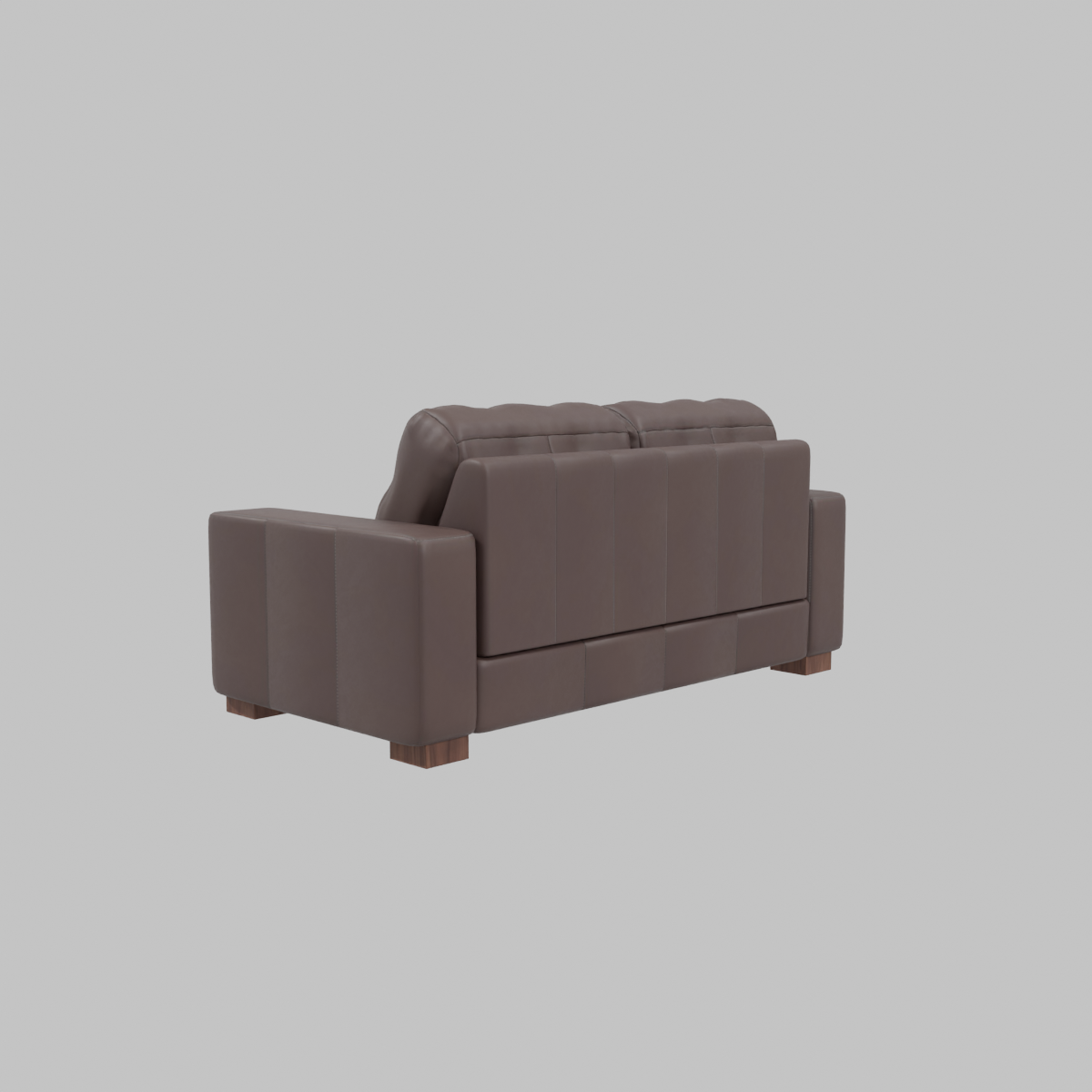 Sofa 2c Salerno Cuero Mad Marron