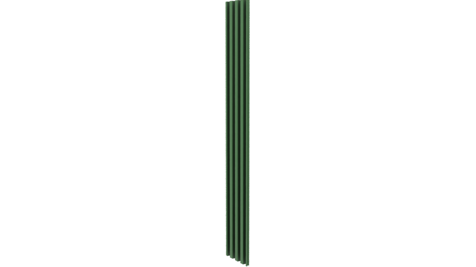 Stylized Vertical Green Column 3D Model - Professional 3D Model Render 13