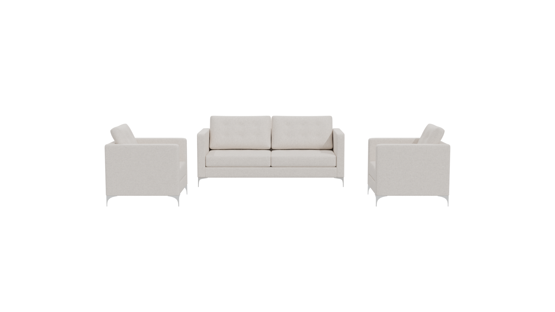 Elegant Modern Sofa Set 3D Model - Professional 3D Model Render 11