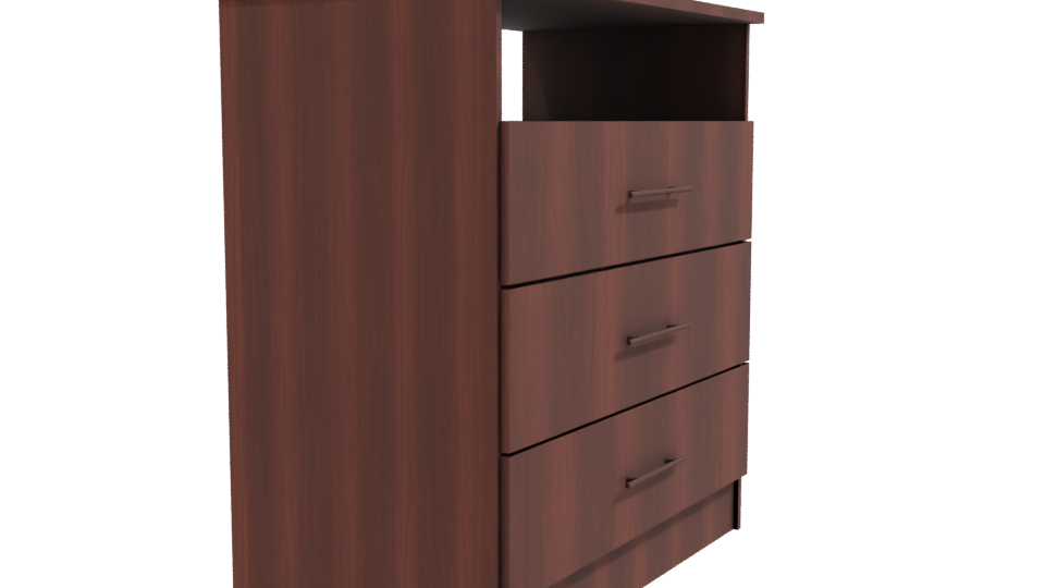 Contemporary Wooden Storage Cabinet 3D - Professional 3D Model Render 9
