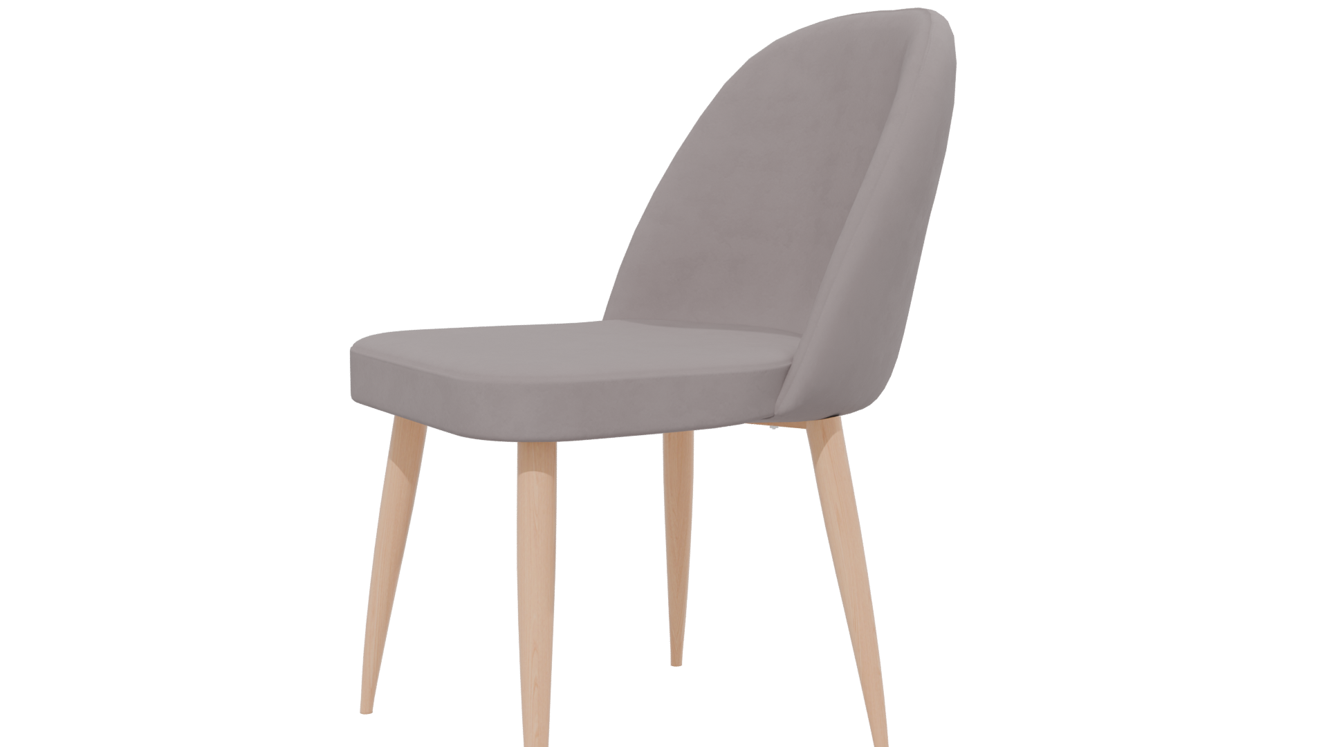 Stylish Velvet Dining Chair 3D Model - Professional 3D Model Render 13