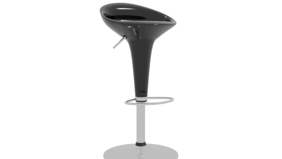 Stylish Modern Bar Stool 3D - Professional 3D Model Render 10