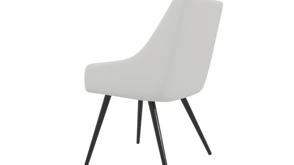 Sleek Modern Dining Chair 3D - Professional 3D Model Render 3