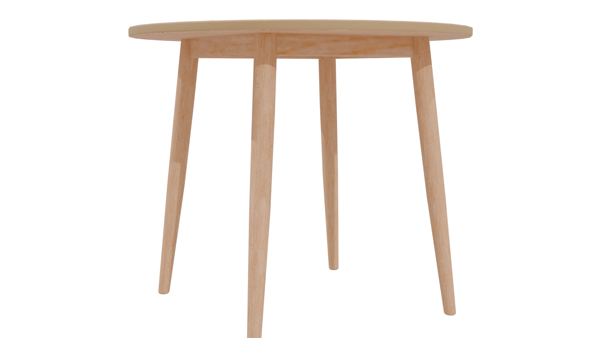 Elegant Round Wooden Table 3D - Professional 3D Model Render 4