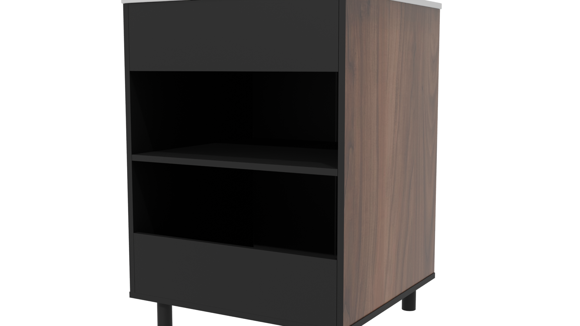 Stylish Wooden Storage Cabinet 3D Model - Professional 3D Model Render 6