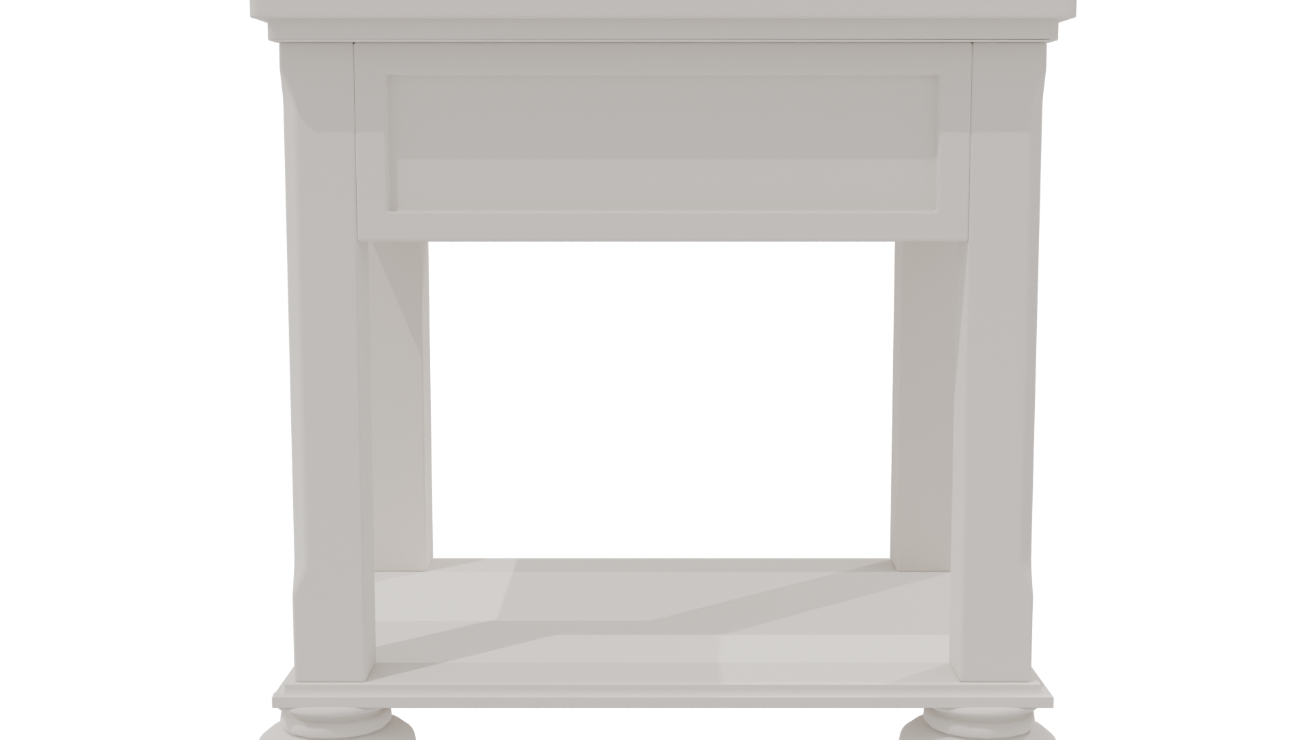 Elegant Wooden Side Table Model - Professional 3D Model Render 3