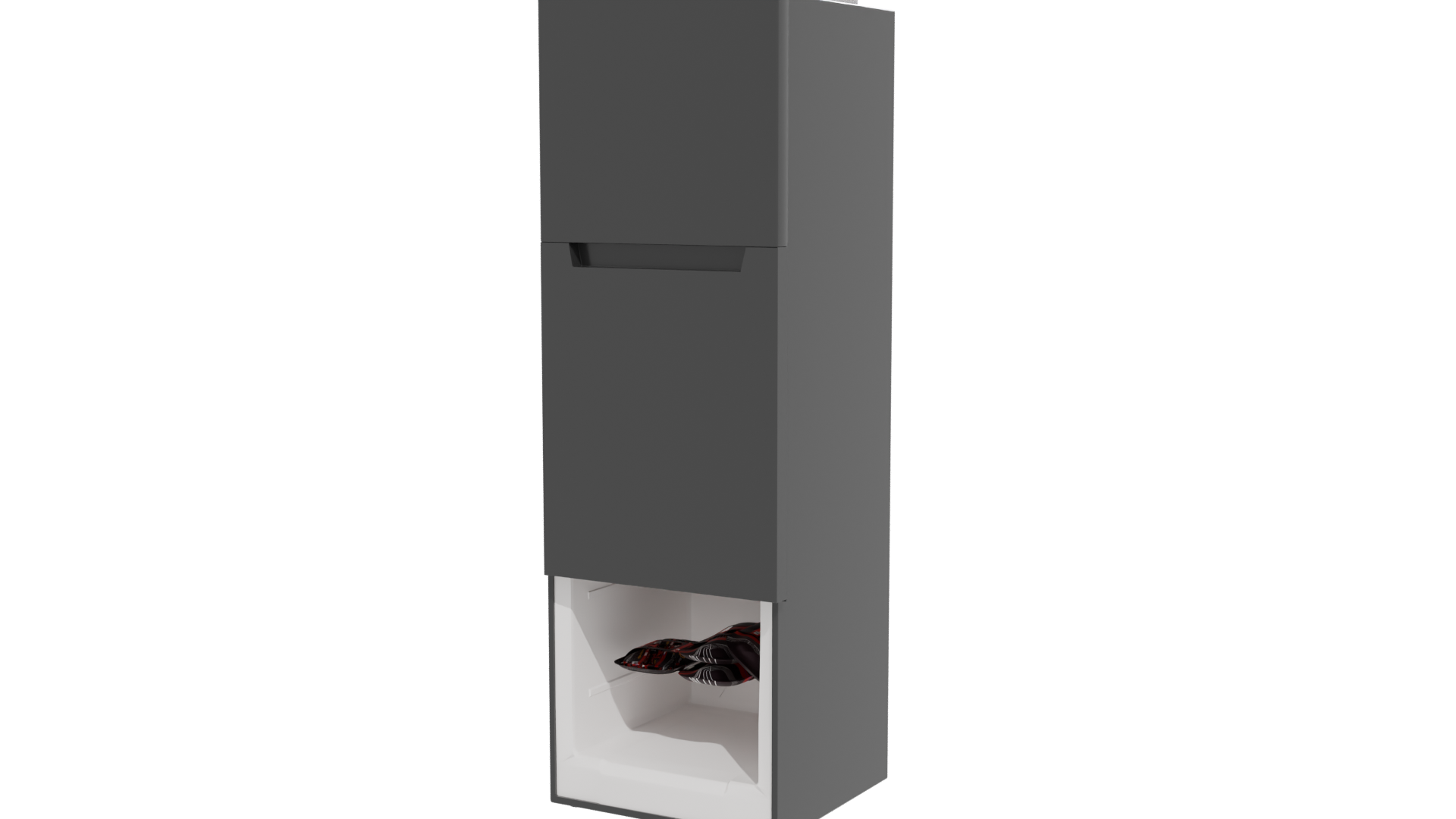 Sleek Black Refrigerator 3D Model - Professional 3D Model Render 12