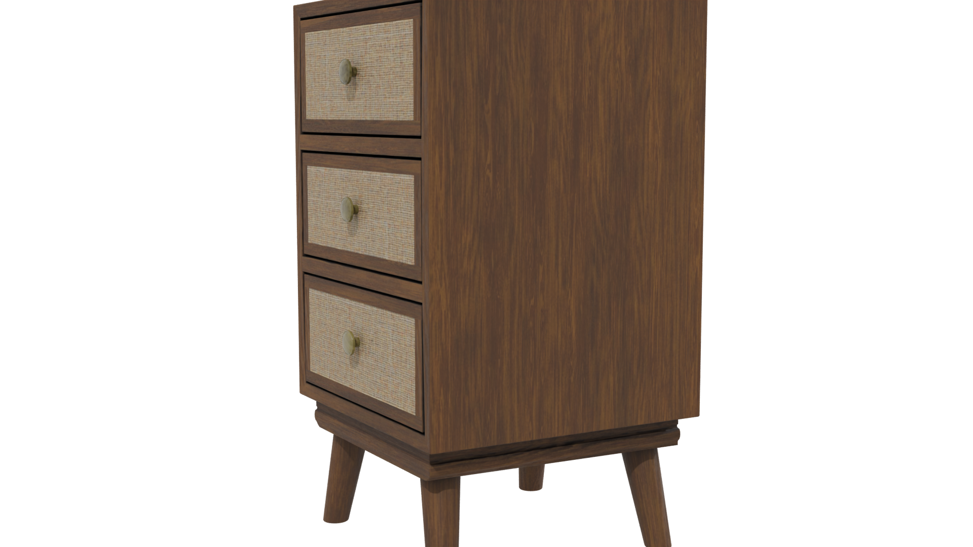 Stylish Wooden Storage Cabinet 3D - Professional 3D Model Render 13