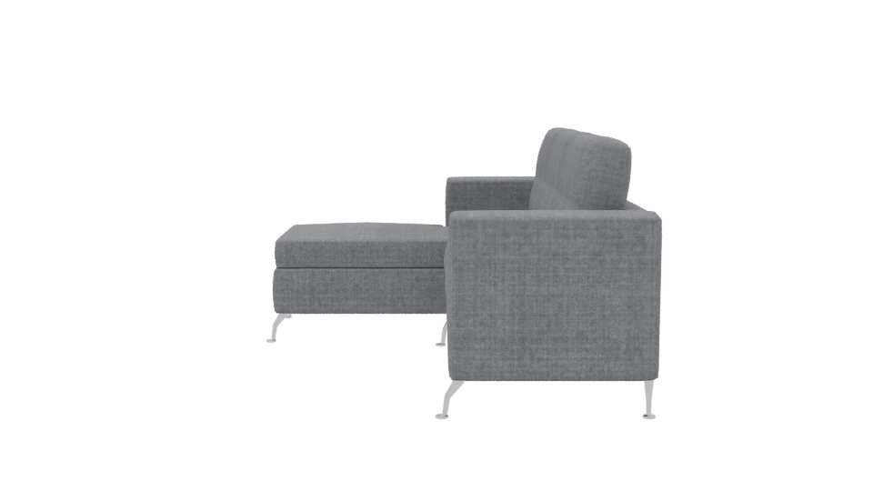 Contemporary Fabric Sectional Sofa 3D Model - Professional 3D Model Render 2