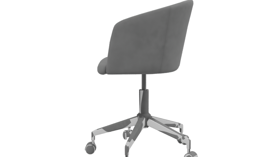 Stylish Modern Office Chair 3D Model - Professional 3D Model Render 2