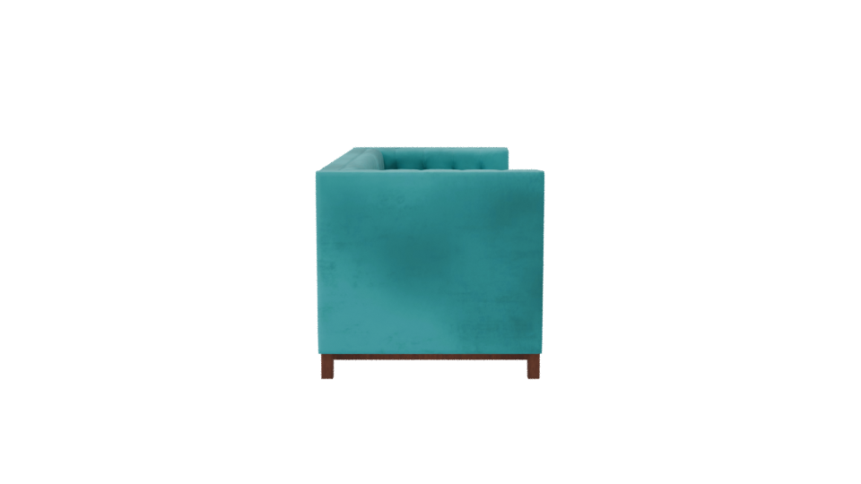 Stylish Velvet Sofa 3D Model - Professional 3D Model Render 8