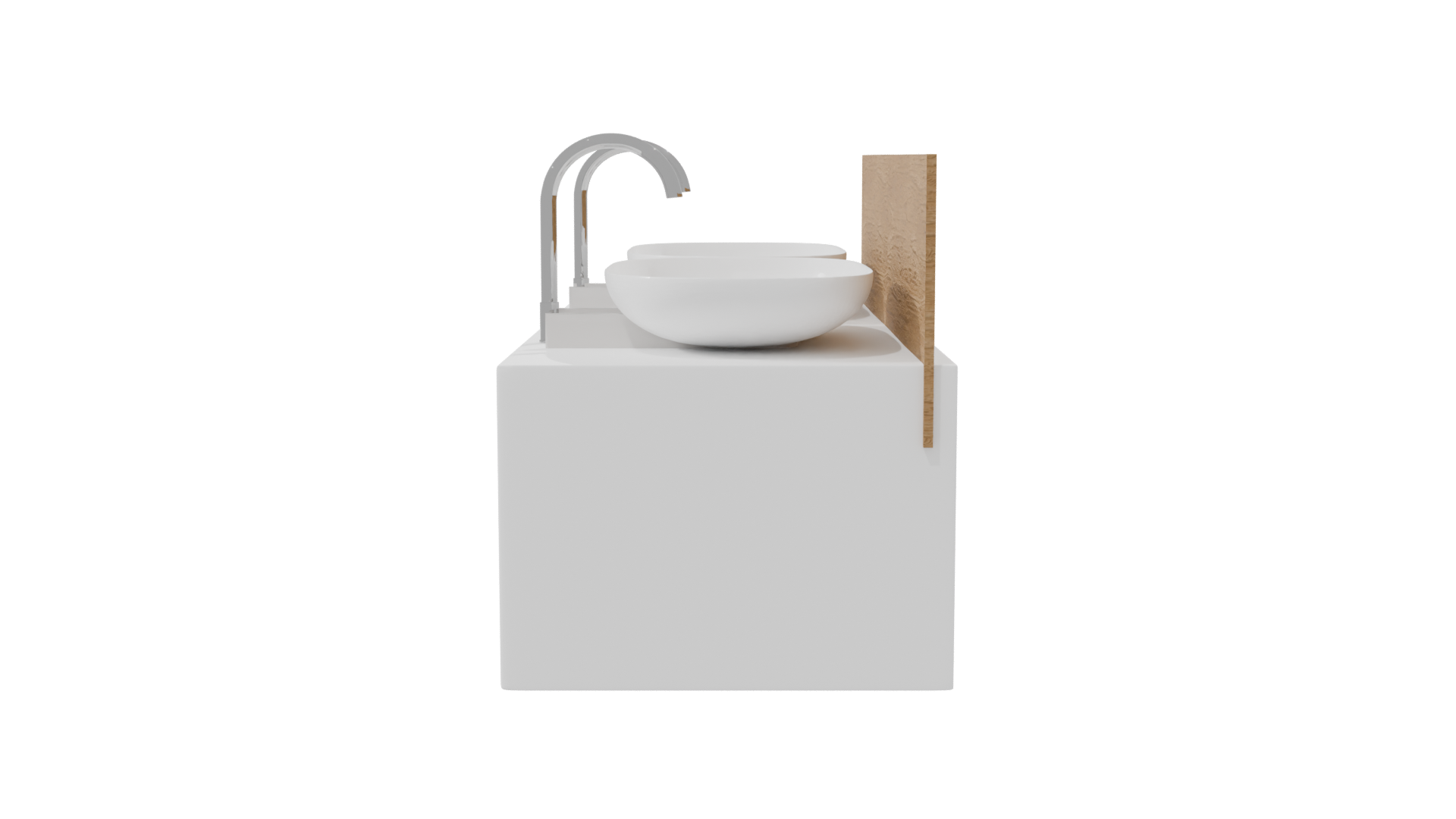 Double Sink Bathroom Vanity 3D - Professional 3D Model Render 8