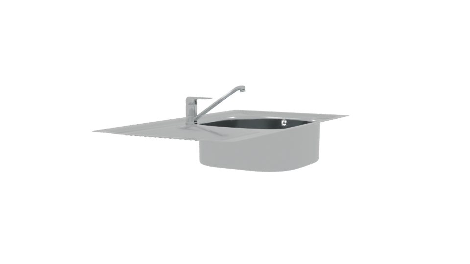 Stylish Kitchen Sink Model 3D - Professional 3D Model Render 9