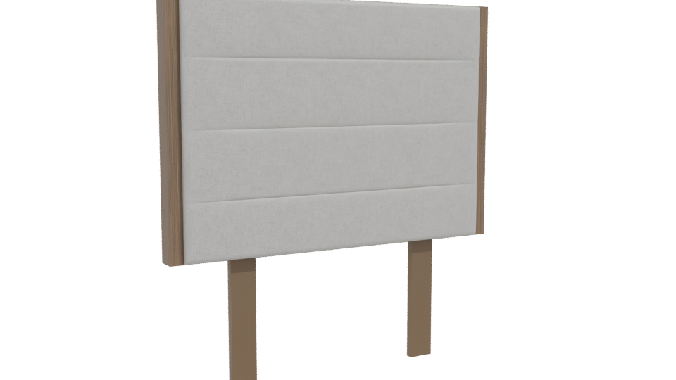 Budapest Gray Headboard 3D Model - Professional 3D Model Render 10
