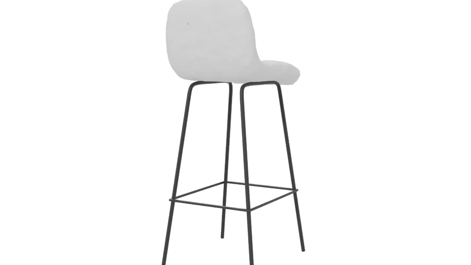 Stylish Modern Barstool 3D Model - Professional 3D Model Render 6