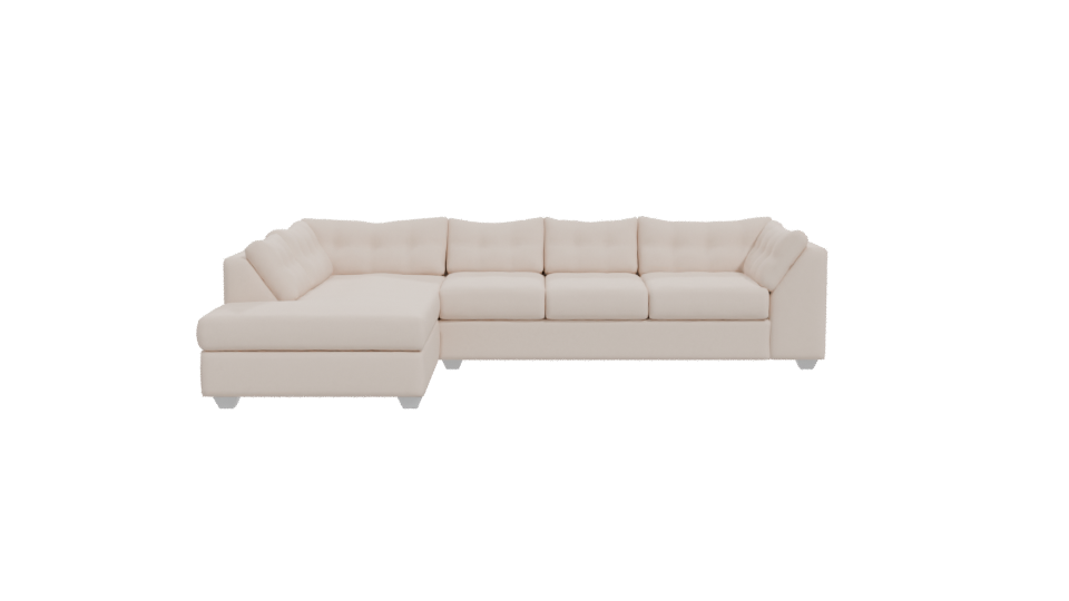 Modern L-Shaped Sofa Model - Professional 3D Model Render 11