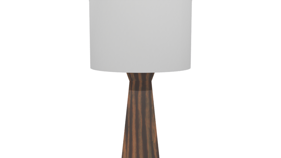 Minimalist Wooden Table Lamp 3D - Professional 3D Model Render 5