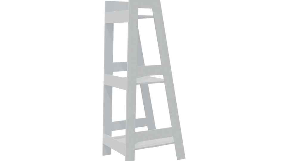 Minimalist Metal Shelf 3D Model - Professional 3D Model Render 7