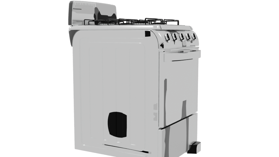 Realistic Kitchen Stove 3D Model - Professional 3D Model Render 9