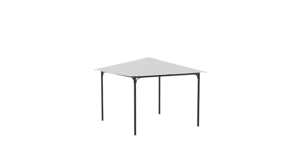 White Canopy Tent 3D Model - Professional 3D Model Render 7