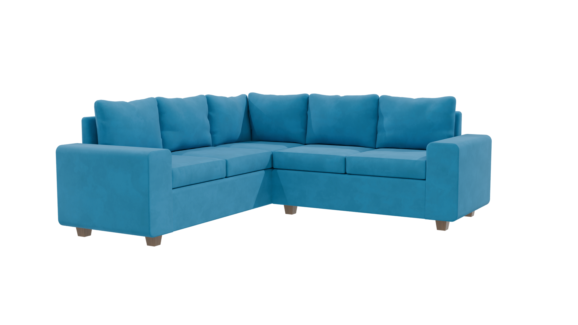 Contemporary L-Shaped Sofa 3D - Professional 3D Model Render 9