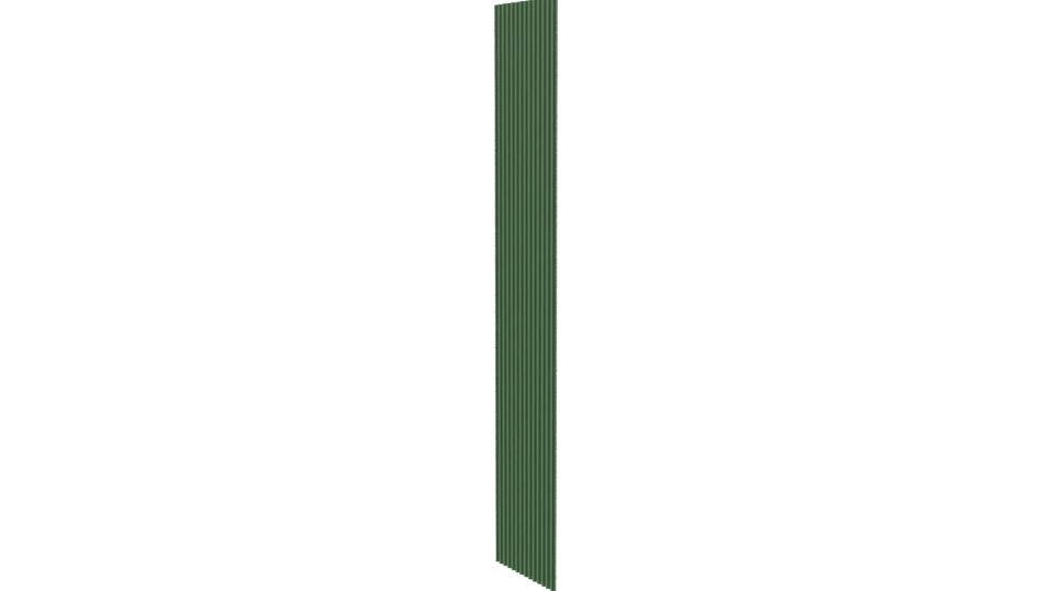 Stylized Green Vertical Strip 3D - Professional 3D Model Render 7